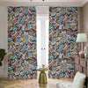 Old Cassette Tape Print Blackout Pencil Pleat Curtains