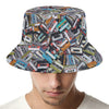 Old Cassette Tape Print Bucket Hat