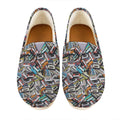 Old Cassette Tape Print Casual Shoes