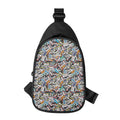 Old Cassette Tape Print Sling Bag