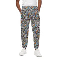Old Cassette Tape Print Cotton Sweatpants