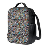 Old Cassette Tape Print Crossbody Lunch Bag