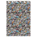 Old Cassette Tape Print Curtain