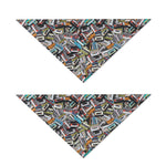 Old Cassette Tape Print Dog Bandana