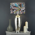 Old Cassette Tape Print Drum Lamp Shade