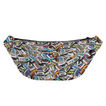 Old Cassette Tape Print Fanny Pack