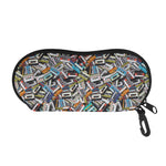Old Cassette Tape Print Glasses Case