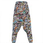 Old Cassette Tape Print Hammer Pants