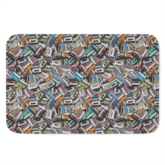 Old Cassette Tape Print Indoor Door Mat