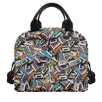 Old Cassette Tape Print Insulated Lunch Bag