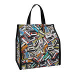 Old Cassette Tape Print Insulated Lunch Tote