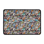 Old Cassette Tape Print Kitchen Mat