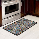 Old Cassette Tape Print Kitchen Mat