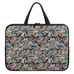 Old Cassette Tape Print Laptop Sleeve With Handle