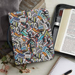 Old Cassette Tape Print Leather Bible Cover