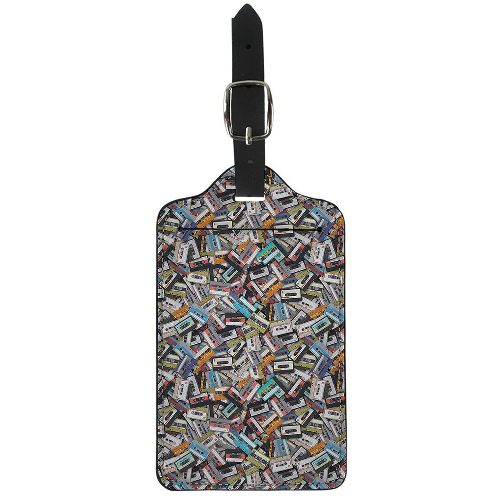 Old Cassette Tape Print Luggage Tag