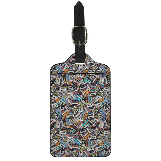 Old Cassette Tape Print Luggage Tag