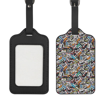 Old Cassette Tape Print Luggage Tag