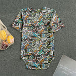 Old Cassette Tape Print Men's Bodysuit