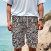 Old Cassette Tape Print Men's Cargo Shorts