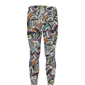 Old Cassette Tape Print Men's Leggings