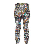 Old Cassette Tape Print Men's leggings