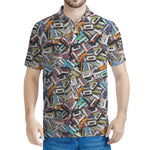 Old Cassette Tape Print Men's Polo Shirt