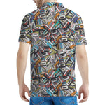 Old Cassette Tape Print Men's Polo Shirt