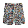 Old Cassette Tape Print Men's Sports Shorts