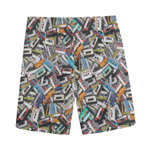 Old Cassette Tape Print Men's Sports Shorts