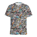 Old Cassette Tape Print Men's Athletic T-Shirt