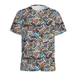 Old Cassette Tape Print Men's Sports T-Shirt