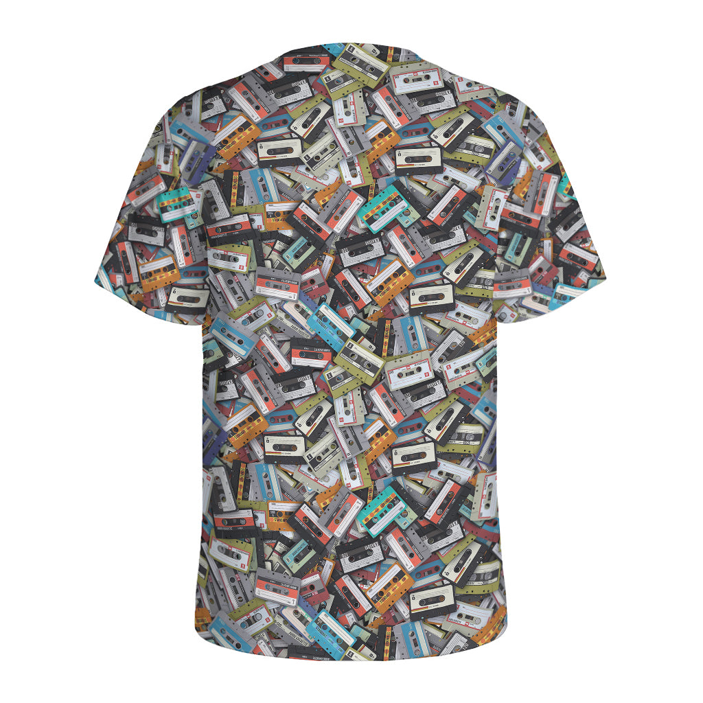 Old Cassette Tape Print Men's Sports T-Shirt