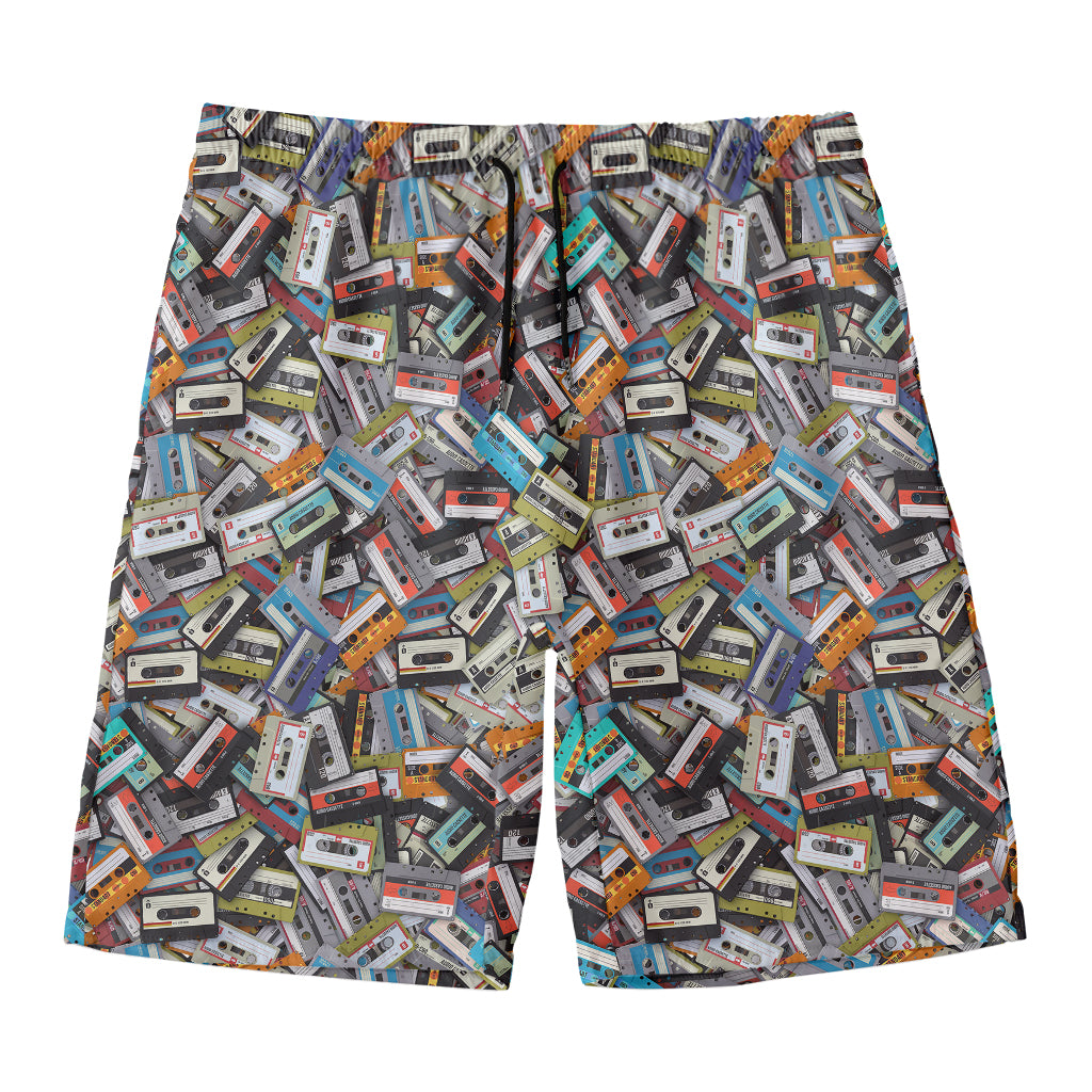 Old Cassette Tape Print Men's Swim Trunks