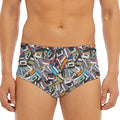 Old Cassette Tape Print Men's Triangle Swim Briefs