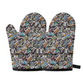 Old Cassette Tape Print Oven Mitts