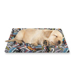 Old Cassette Tape Print Pet Cooling Mat Cover