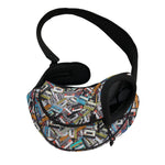 Old Cassette Tape Print Pet Sling Carrier