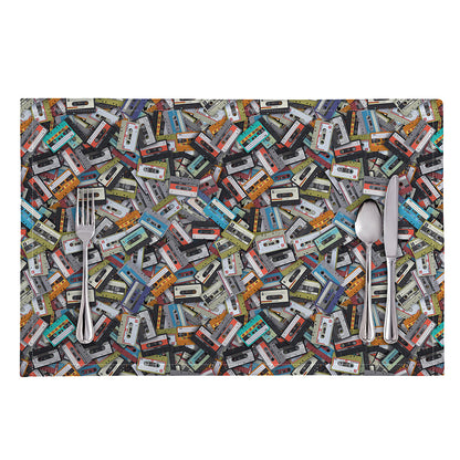 Old Cassette Tape Print Placemat