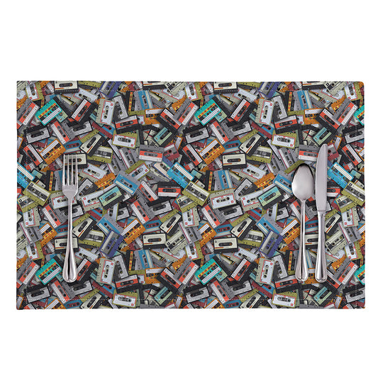 Old Cassette Tape Print Placemat