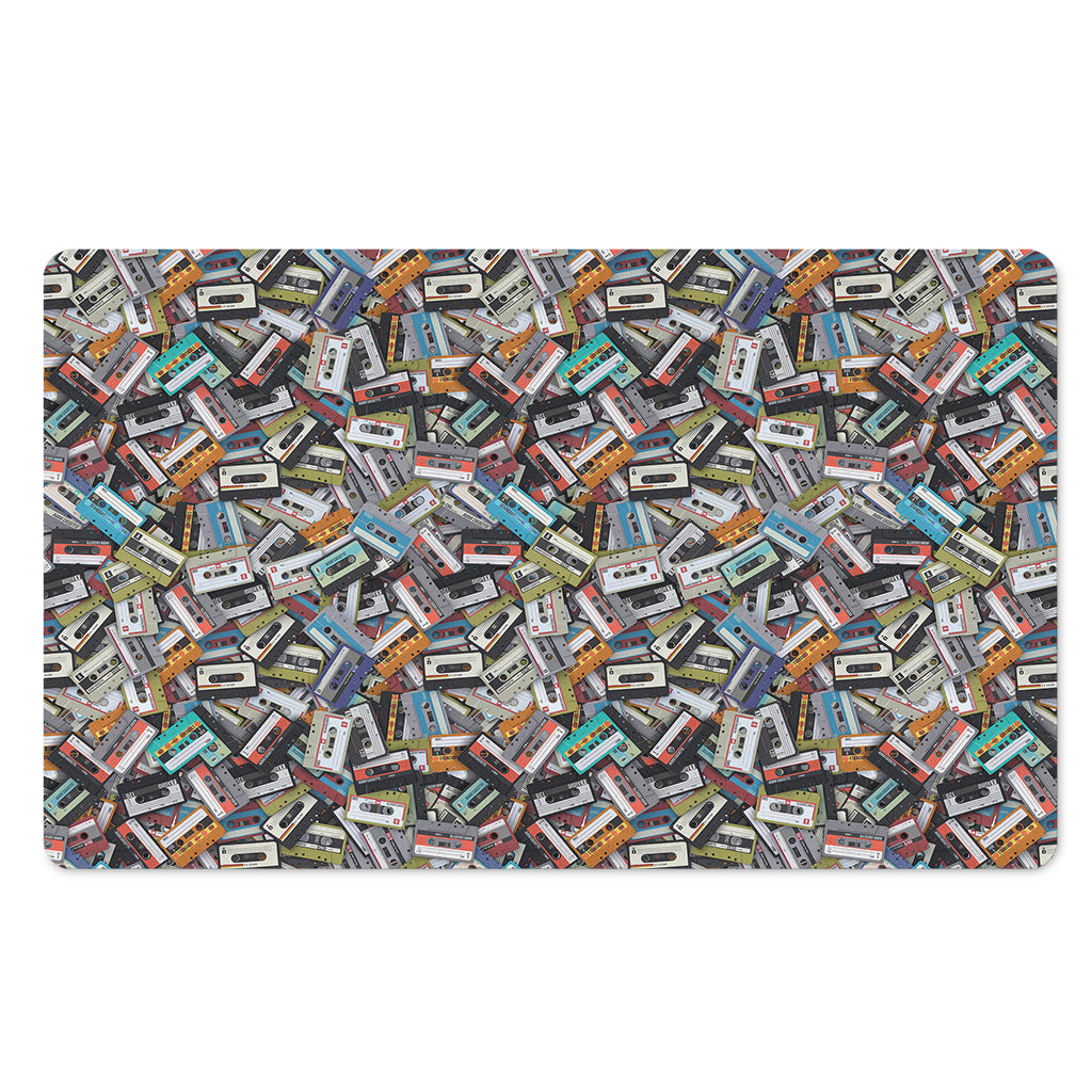 Old Cassette Tape Print Polyester Doormat