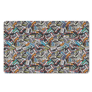 Old Cassette Tape Print Polyester Doormat