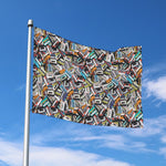 Old Cassette Tape Print Polyester Flag