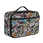 Old Cassette Tape Print Portable Lunch Bag