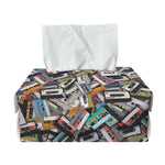 Old Cassette Tape Print Rectangle Tissue Box Cover