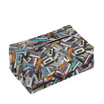 Old Cassette Tape Print Rectangle Tissue Box Cover