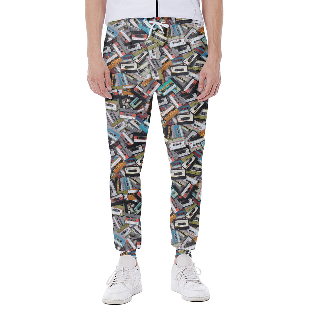 Old Cassette Tape Print Scuba Joggers