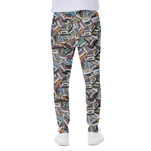 Old Cassette Tape Print Scuba Joggers