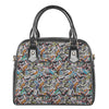 Old Cassette Tape Print Shoulder Handbag