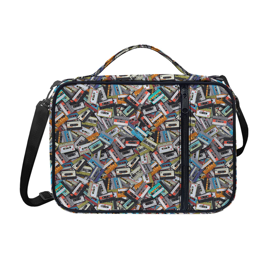 Old Cassette Tape Print Shoulder Strap Bible Bag